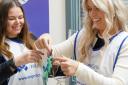 The volunteers from the club's charity foundation hung decorations throughout the Royal Hospital for Children