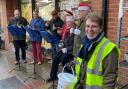 The Tinkerbells at a previous Rotary collection in Saffron Walden