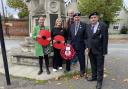 Saffron Walden BID installed the poppies in the town centre