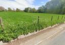 Looking south towards the site from Hall Road, Elsenham