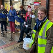 The Tinkerbells at a previous Rotary collection in Saffron Walden