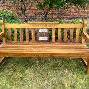 A 'Legend on the Bench' bench in Takeley