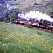 All aboard Green Dragon on the Keighley and Worth Valley Railway