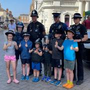 Representatives from the police attended the event in Saffron Walden