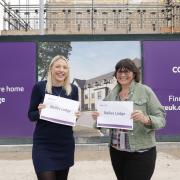 Care UK marketing manager Hannah Atherley (left) with Karina Bailey-Watson