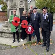 Saffron Walden BID installed the poppies in the town centre