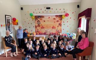 Children from Magna Carta Primary Academy celebrated Harvest Festival at Mountfitchet House